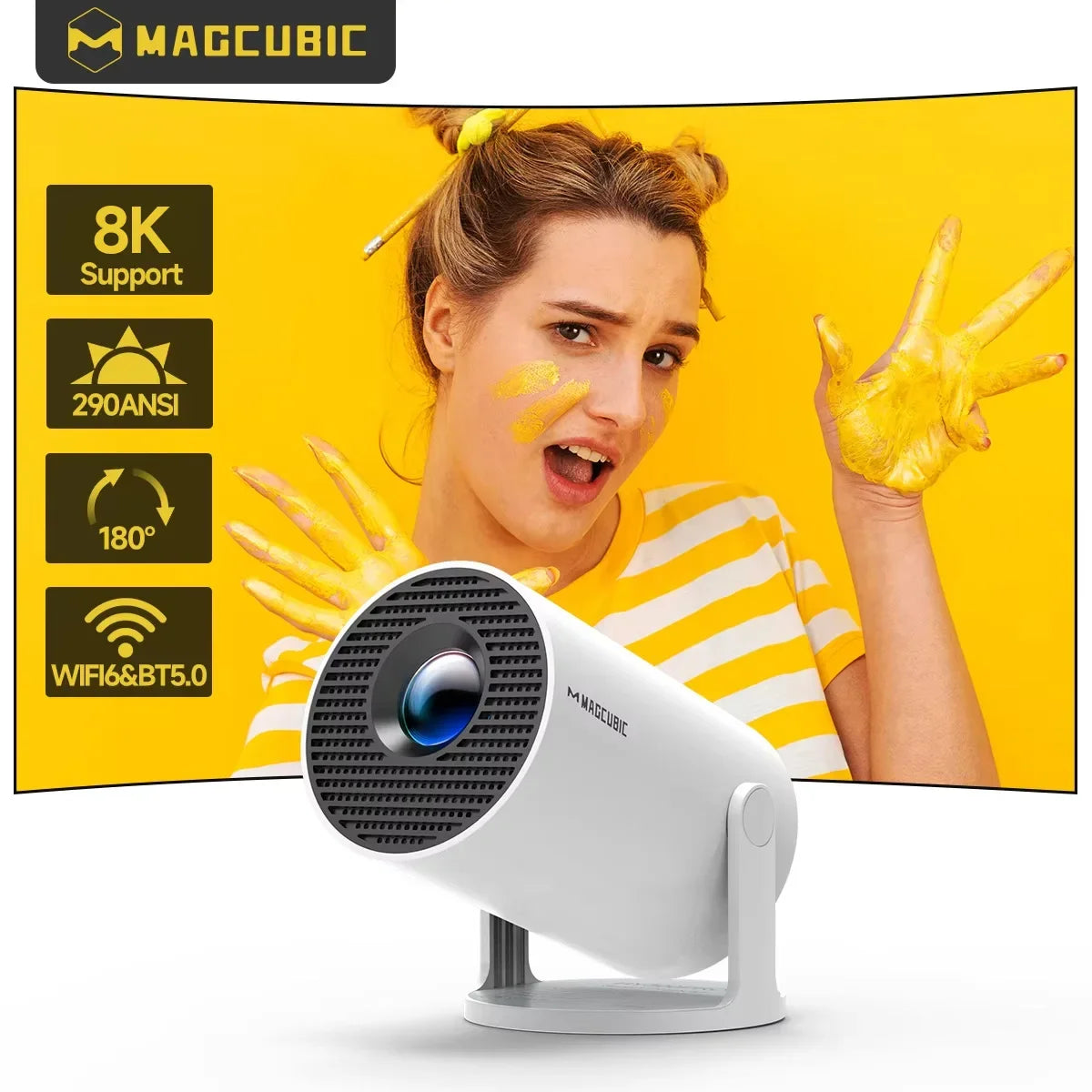Pixen Cinema Pro X β 8K Ultra HD Smart Home Cinema Projector